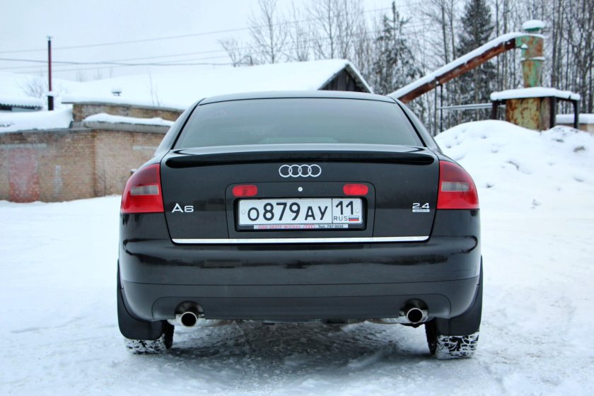 Лип спойлер Ауди а6 с5