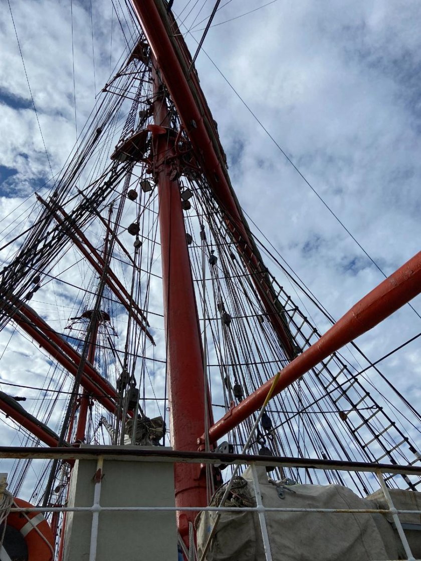 Барк седов палуба