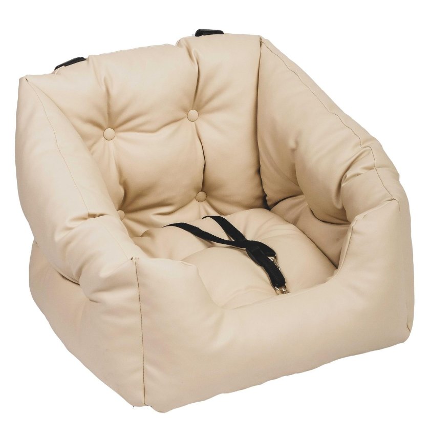 Автокресло для собак экокожа