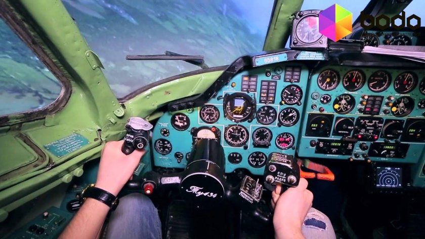 Ту 134 кабина