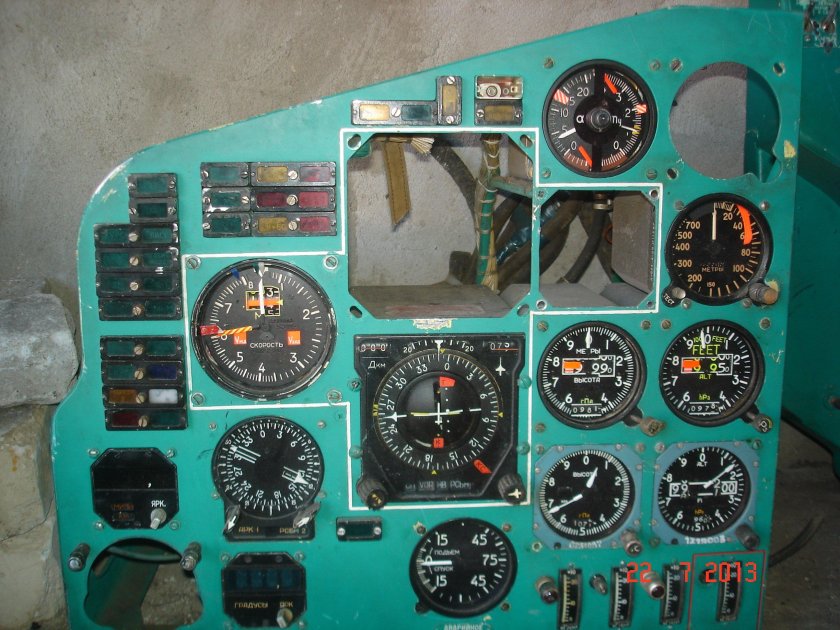 Приборная панель ту 154