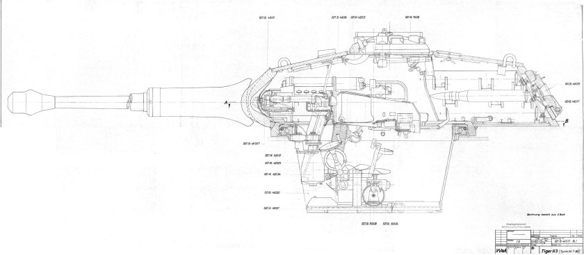 Чертёж танка тигр 2