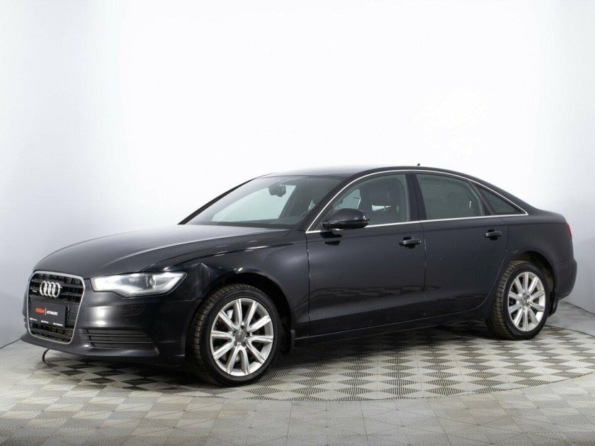 Чёрный audi a6 iv (c7) 2.8 cvt (204 л.с.) с пробегом