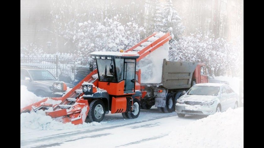 Уборка снега ДТ 75