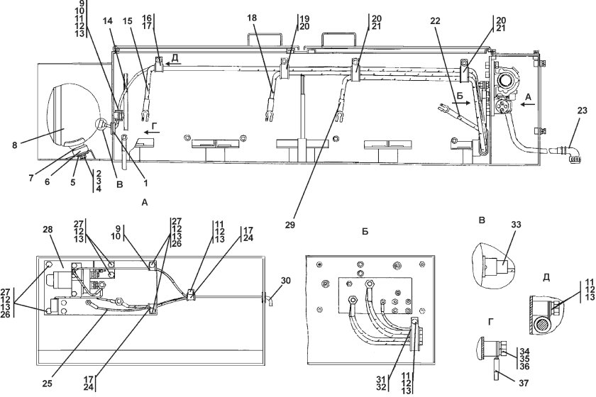 Схема бульдозера ЧЕТРА Т 40