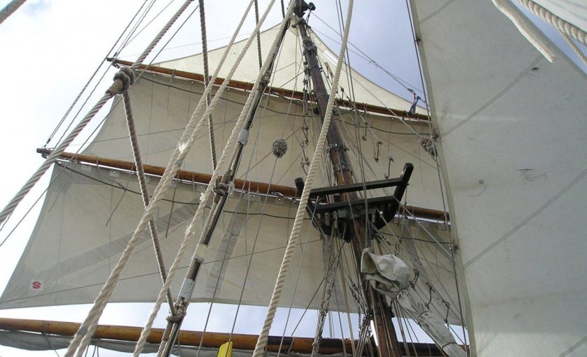 Мачта парусная крепление