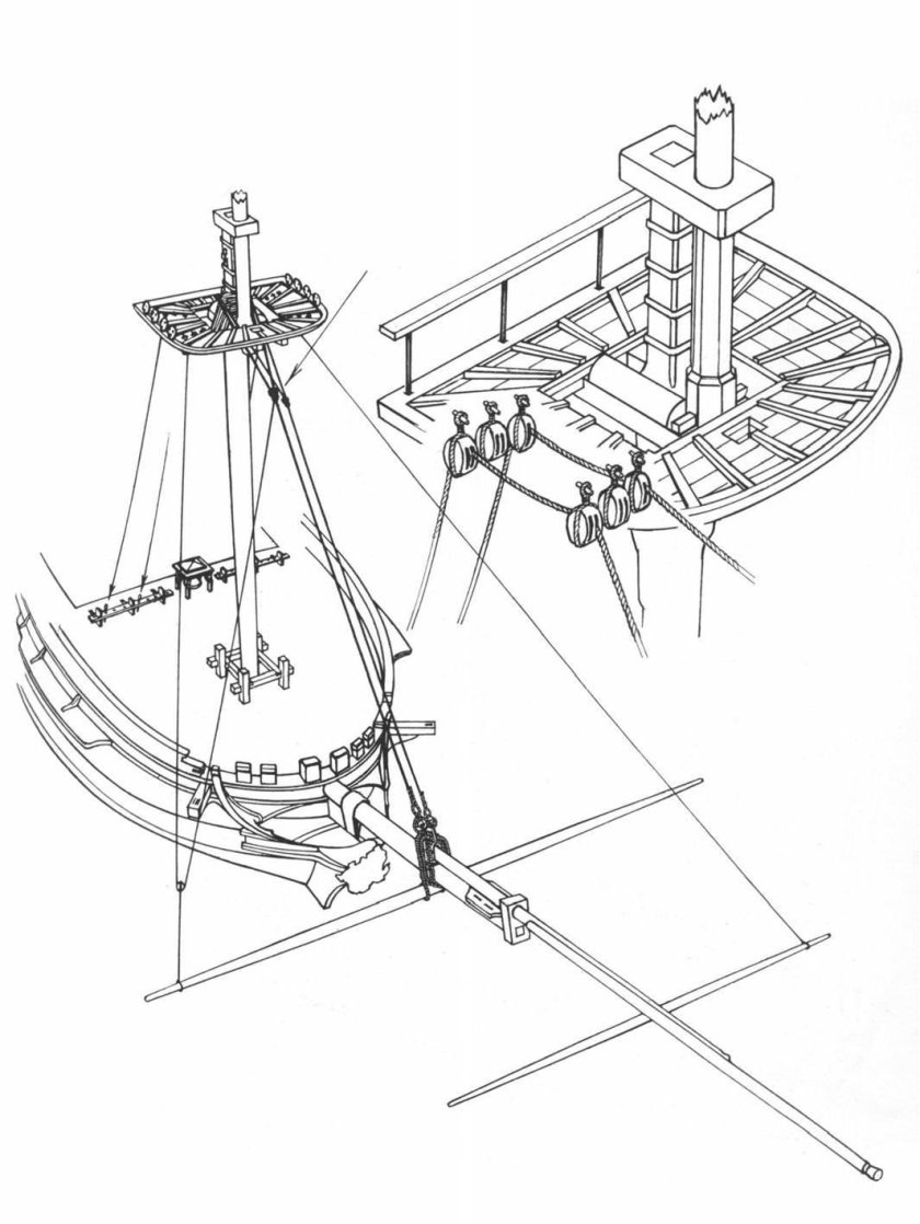 Такелаж бушприта двенадцать апостолов