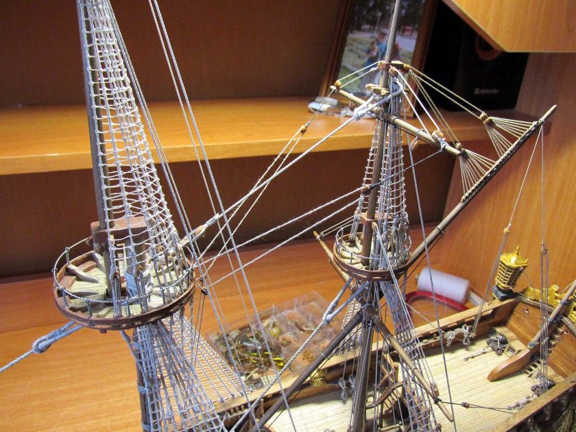 Такелаж бизань мачты