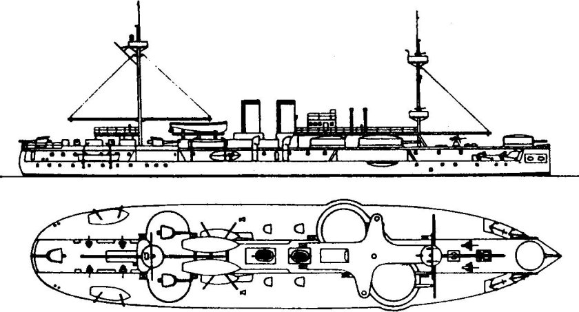 Чертежи броненосца чин иен