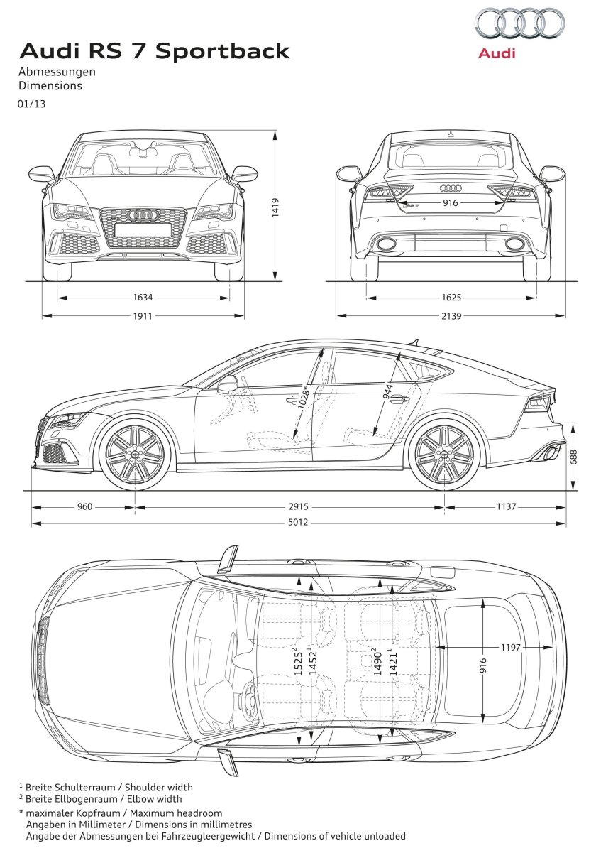 Audi a5 Coupe Blueprint