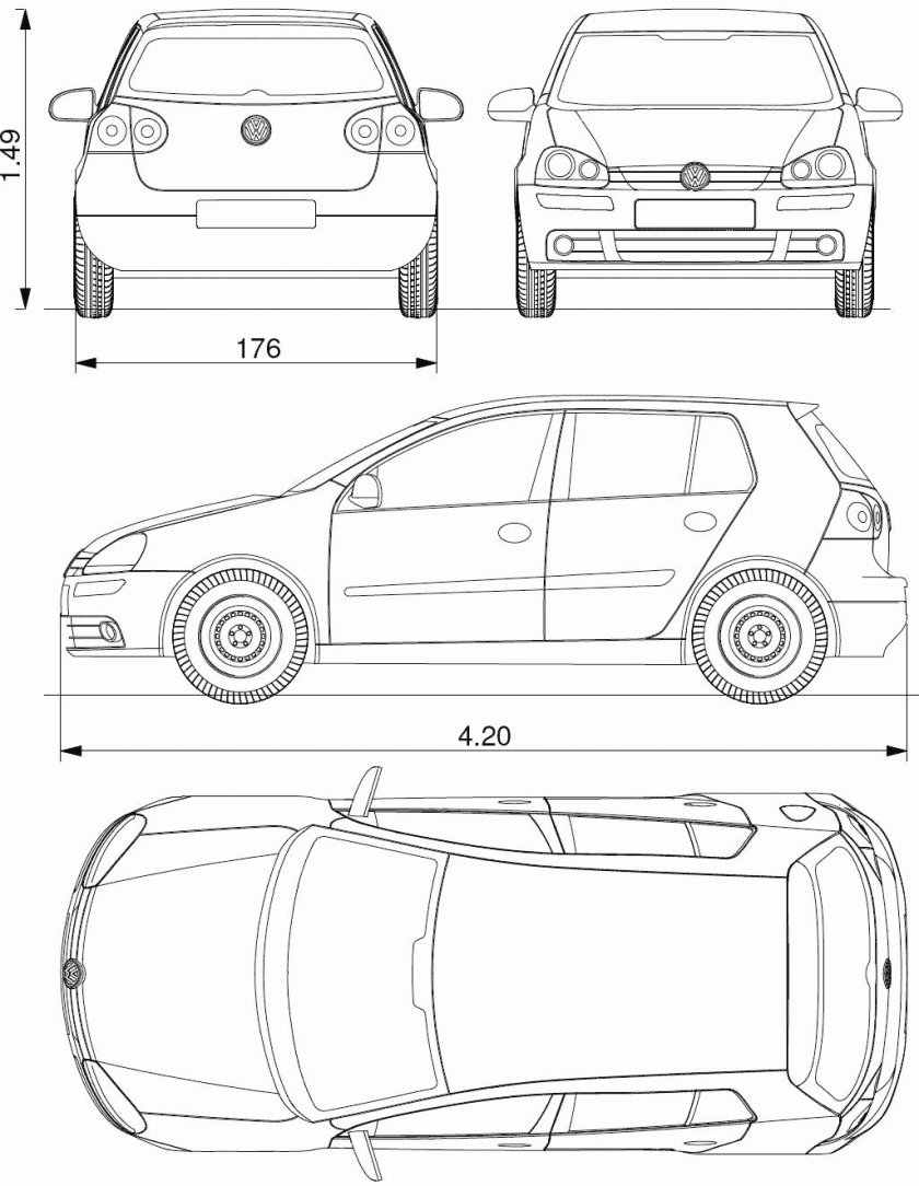 VW Golf 5 Blueprint