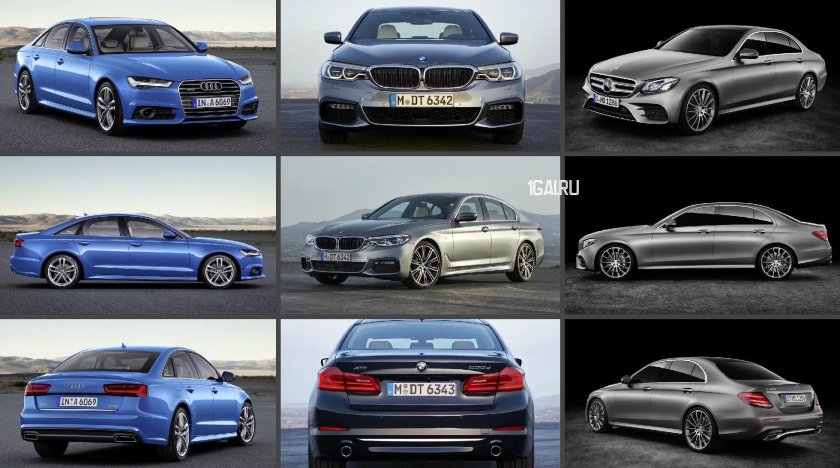 BMW 5 Mercedes e Audi a6