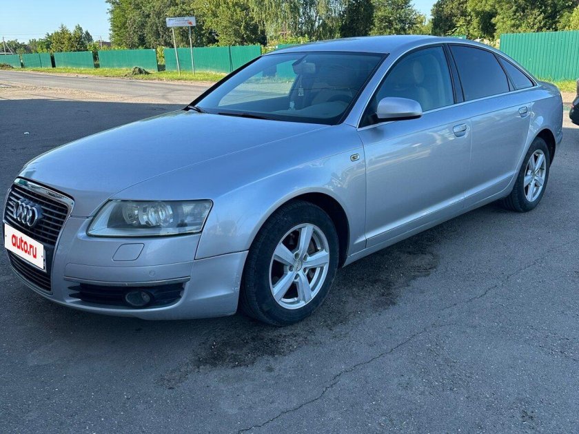 Серебристая ауди а6 2009