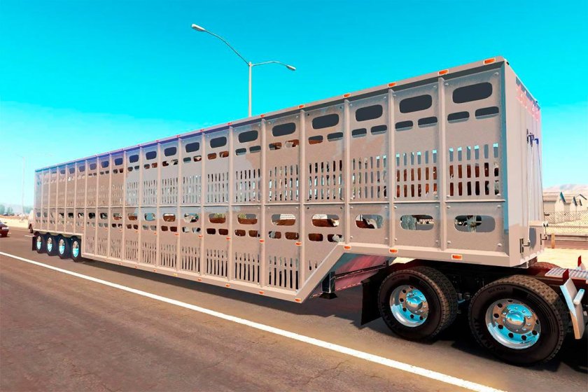 Полуприцеп-скотовоз АПС 552400