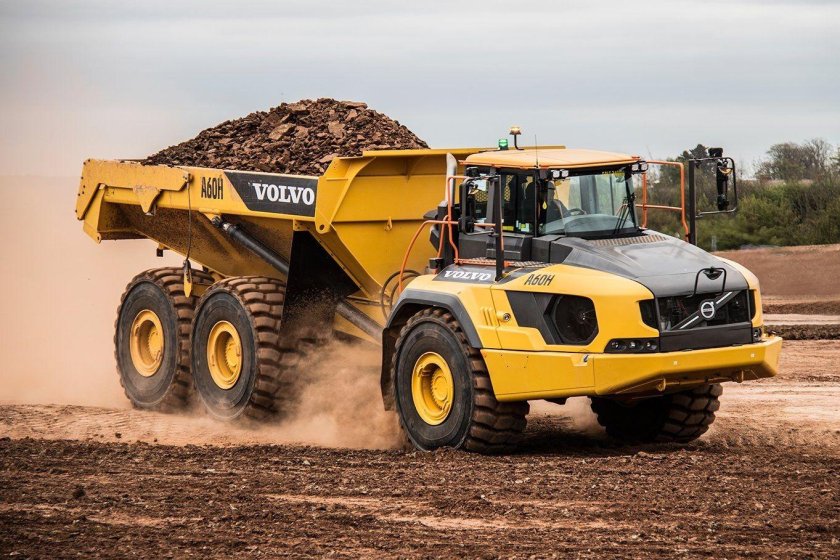 Сочленённый самосвал Volvo a40f