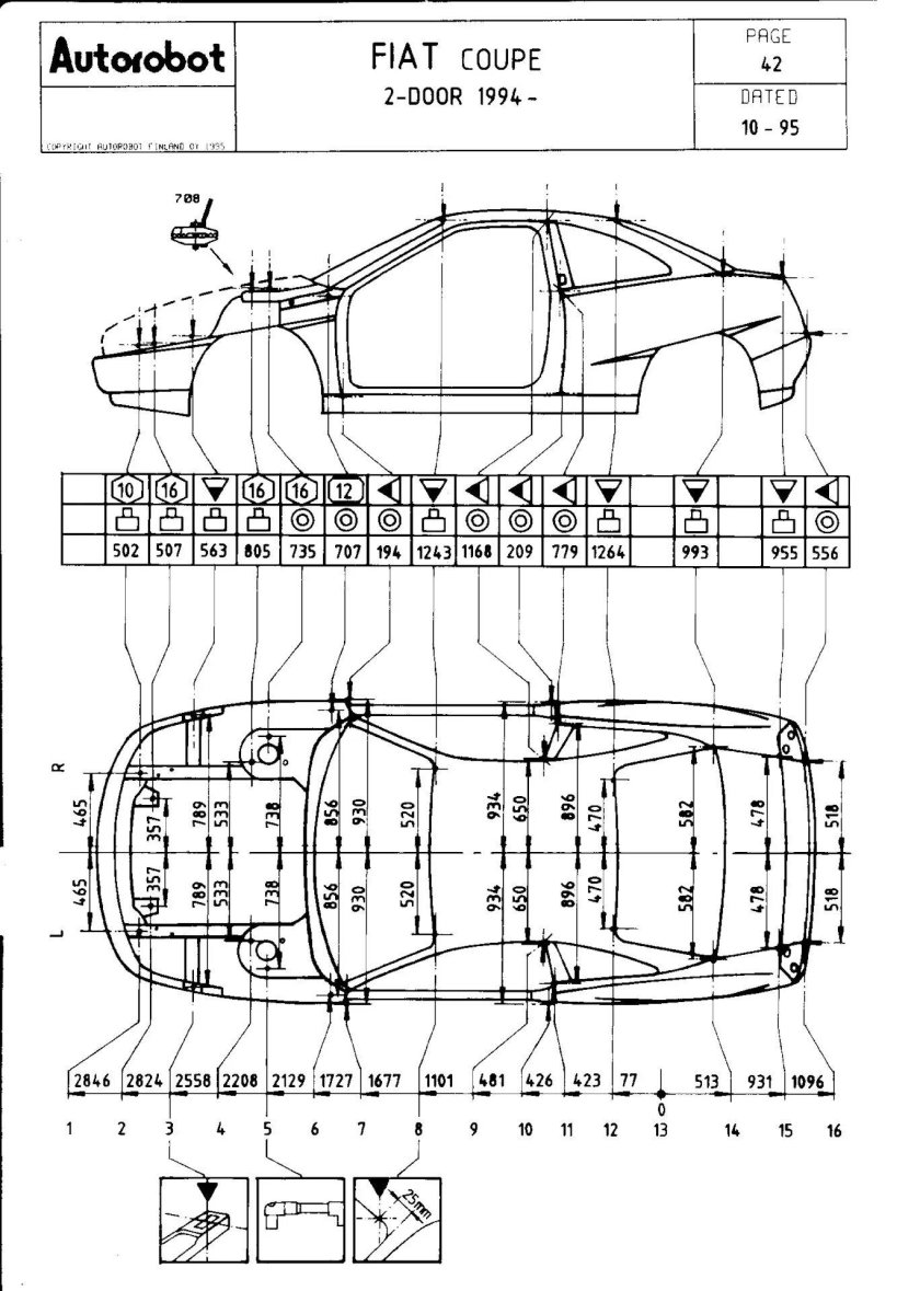 Схема кузова Фиат Альбеа