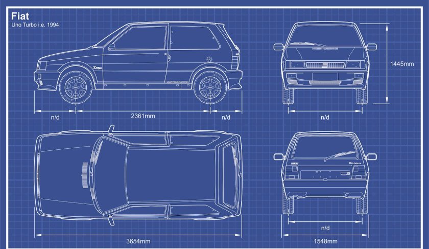 Фиат 126 чертеж