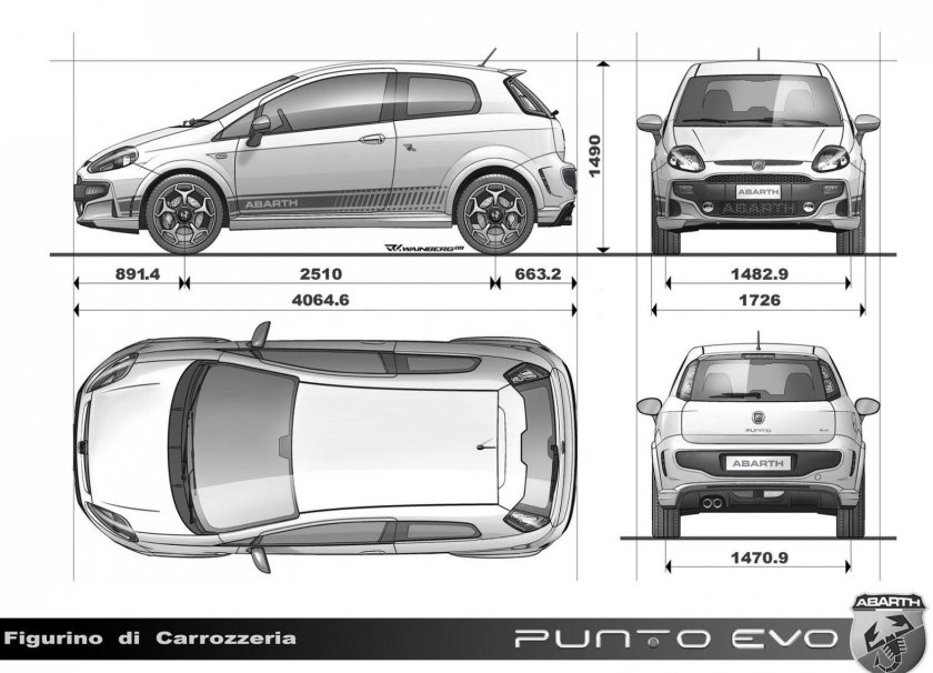 Fiat punto габариты