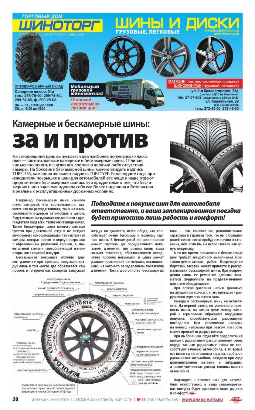 Маркировка шин камерные и бескамерные шины