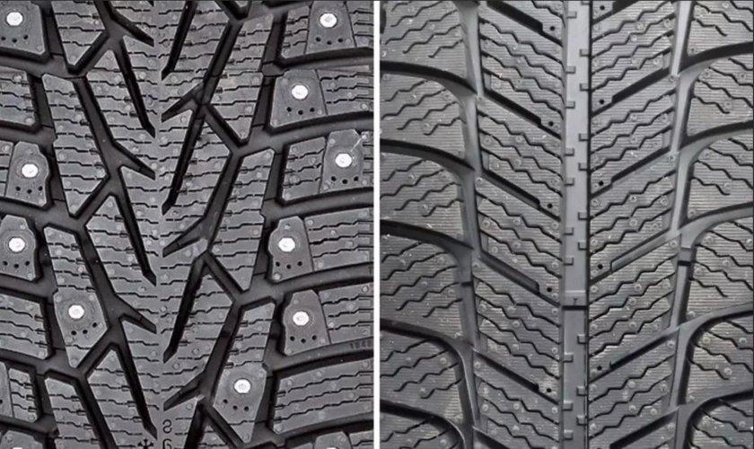 Шипованная резина и липучка