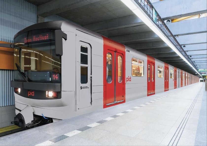 Метро Прага поезд