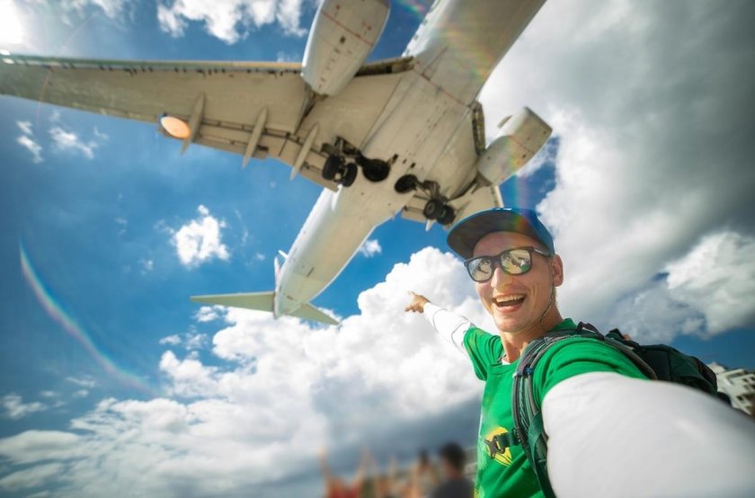 Селфи в самолете