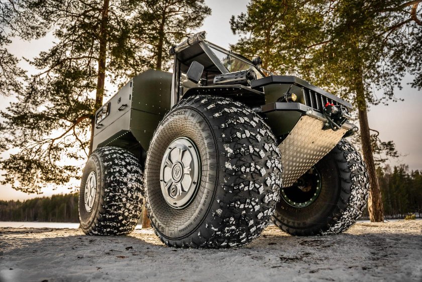 Вездеход на шинах низкого давления