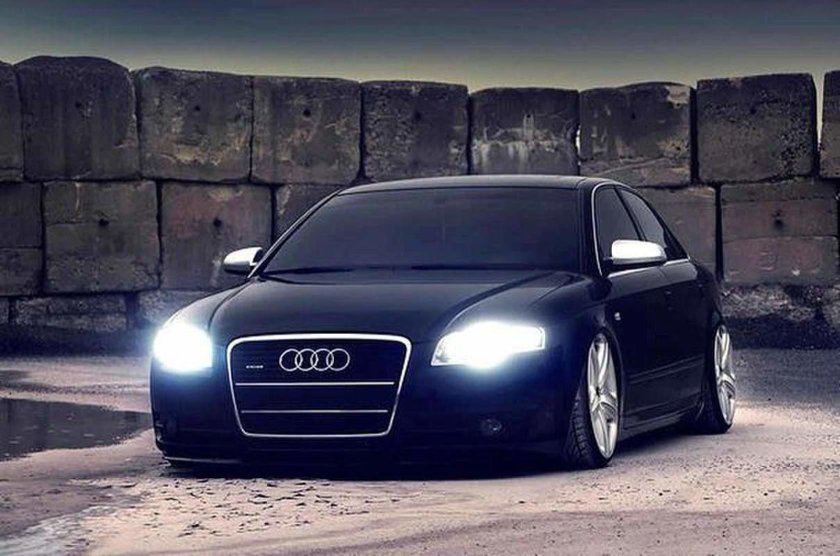 Ауди а4 черная тонированная