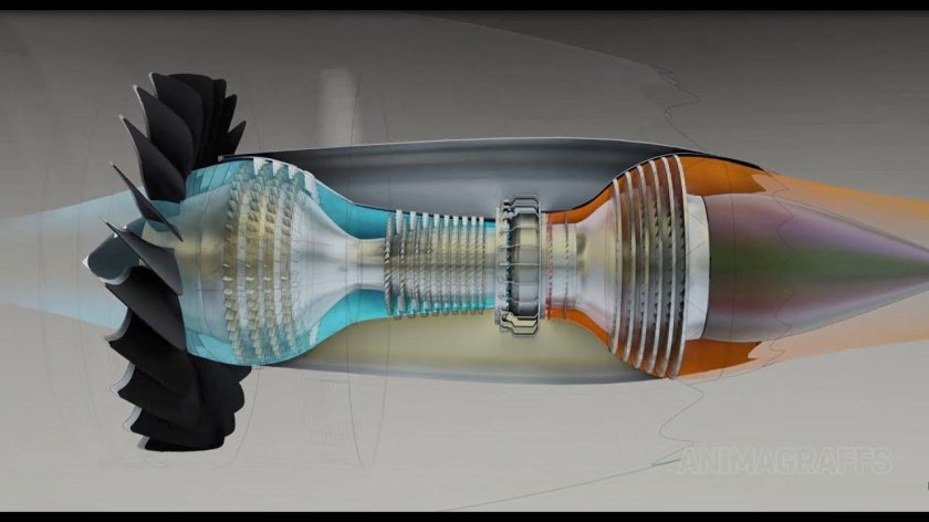 "Турбореактивный двигатель PBS tj150