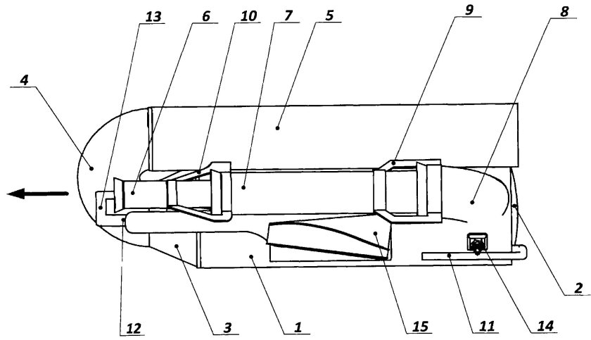 Пульсирующий воздушно-реактивный бесклапанный