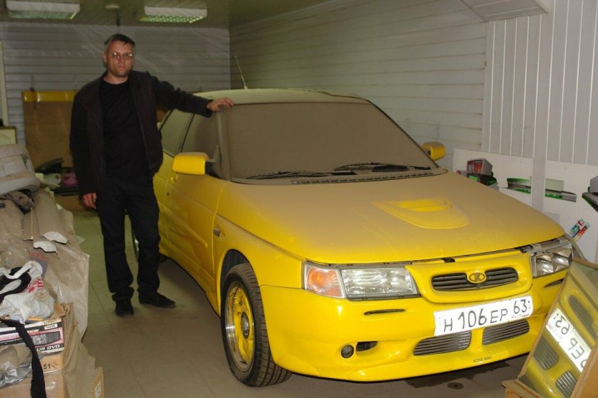 ВАЗ 21106 желтая акула