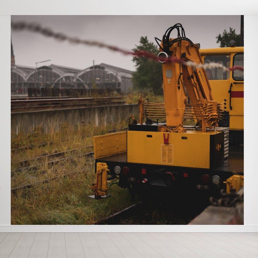 Бульдозер на рельсах