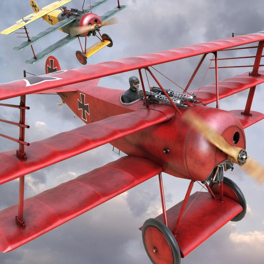 Красный Барон Fokker Dr.1