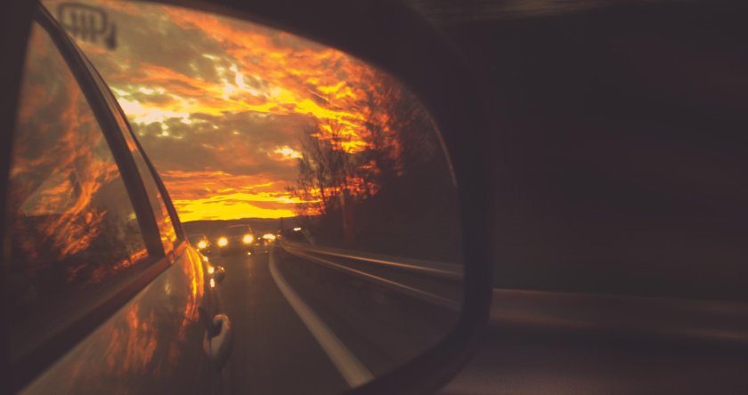 Красивый вид из машины