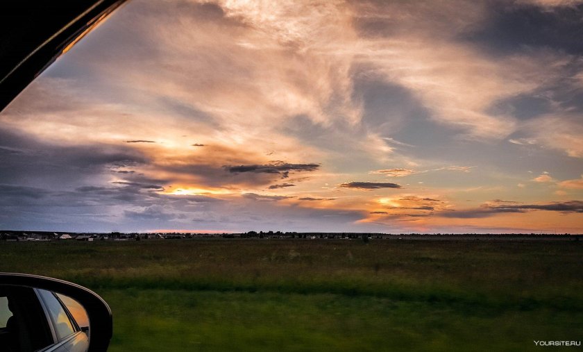 Вид из окна машины