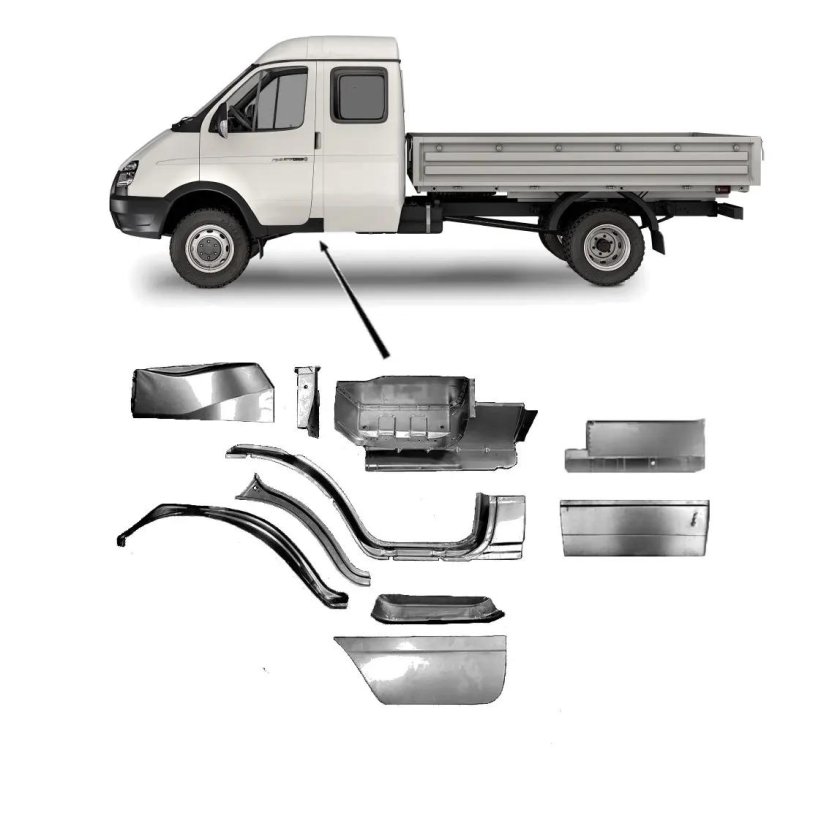 Ремкомплект кабины Газель 3302