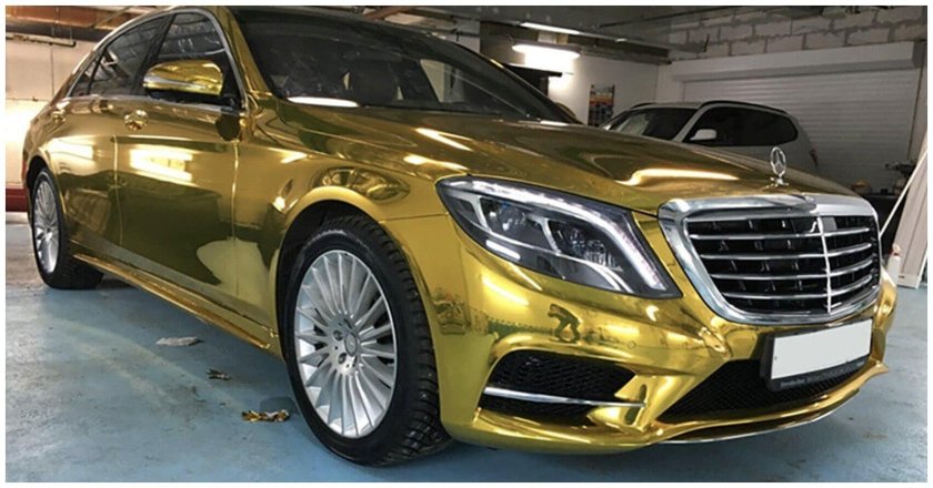 Золотой мерседес майбах