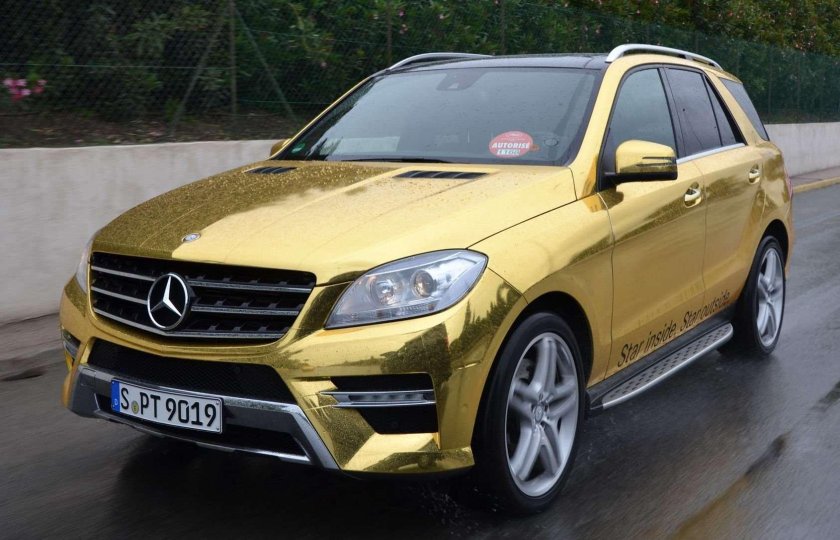 Мерседес мл 164 золотой