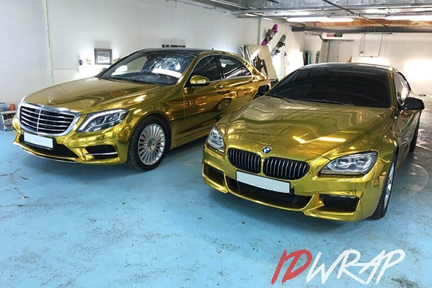 211 Мерседес золотой