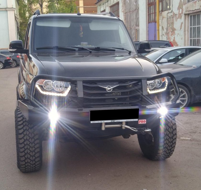 Бампер риф на УАЗ Патриот