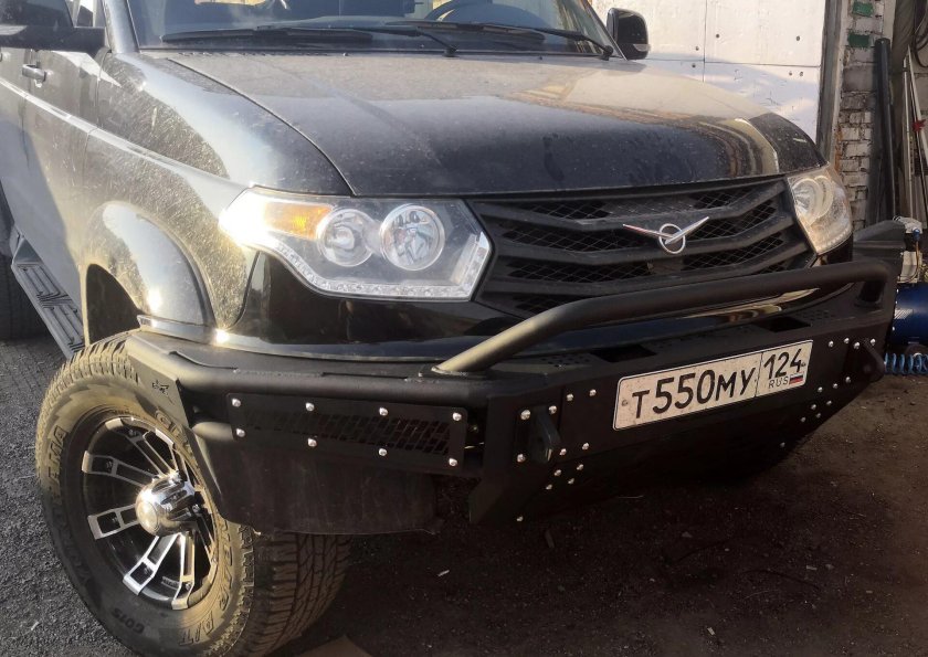 Силовой бампер передний УАЗ Патриот