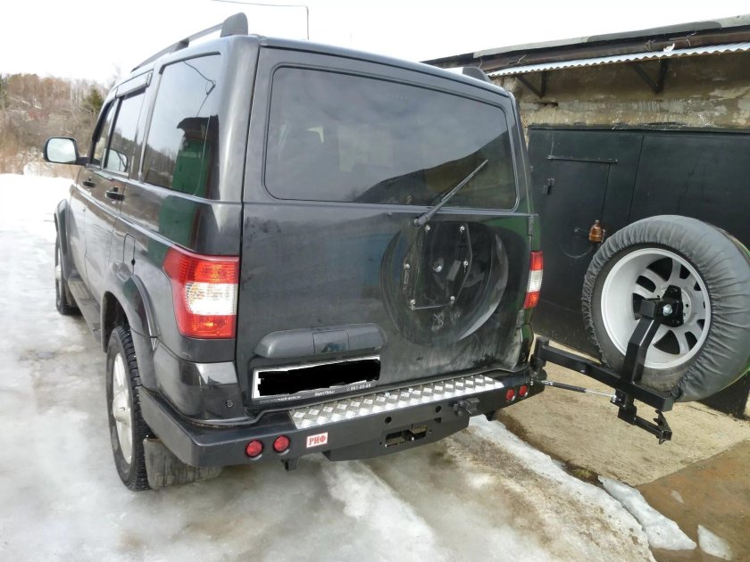 Силовой бампер риф на УАЗ Патриот