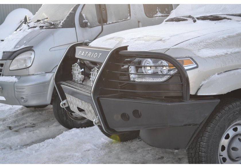 Силовой бампер передний УАЗ Патриот