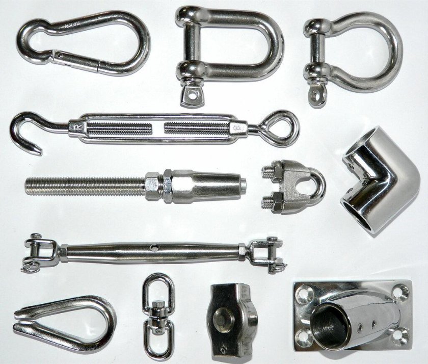 Комплект монтажный для мачты трос талрепы коуши зажимы ма20