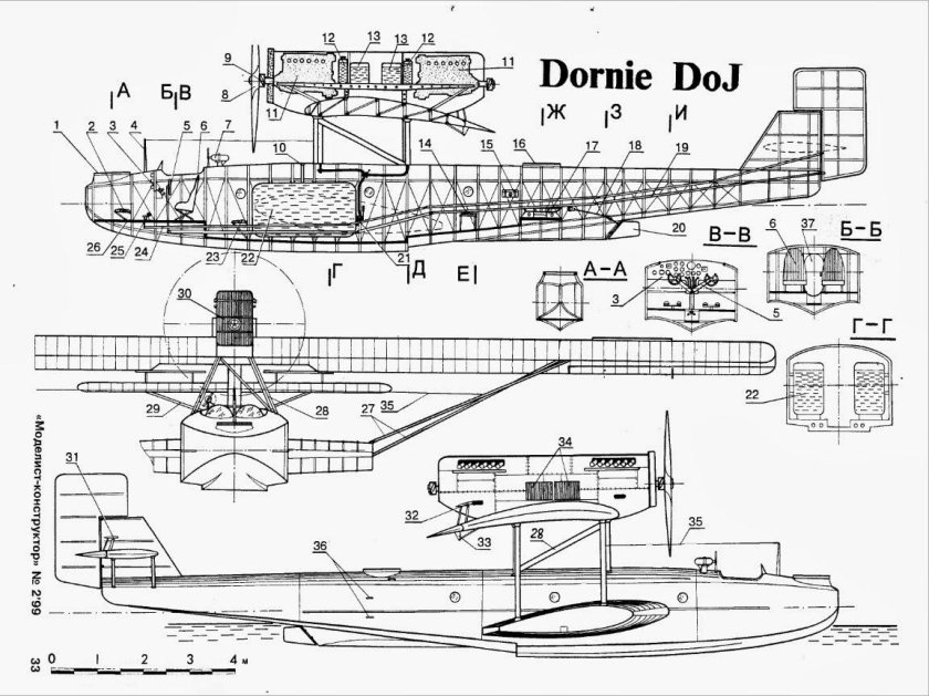 Л-145 самолет амфибия чертежи