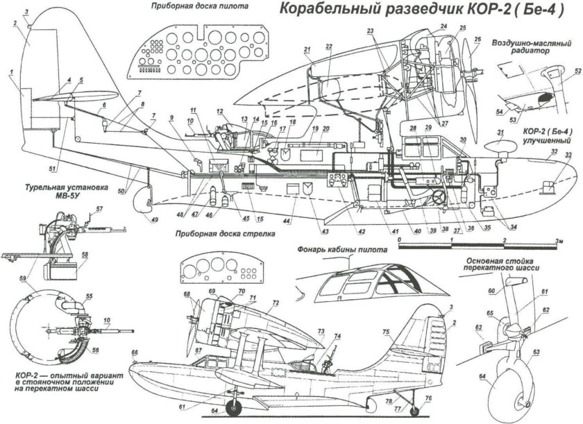 Чертеж модели самолета