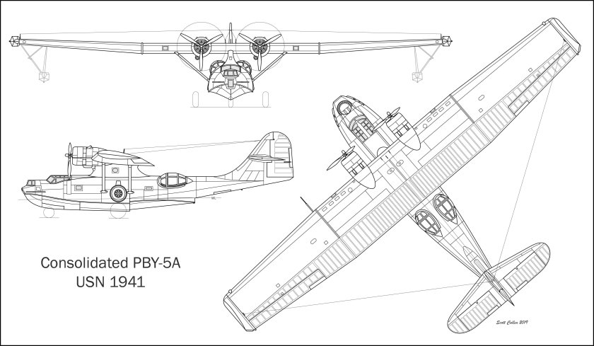 Каталина PBY-5 чертежи