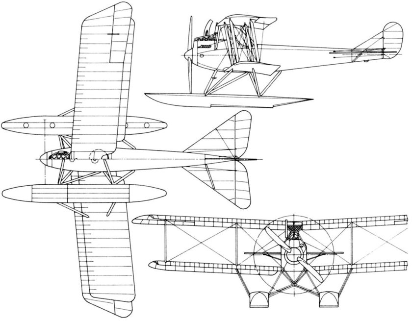 МБР-2 гидросамолёт чертежи