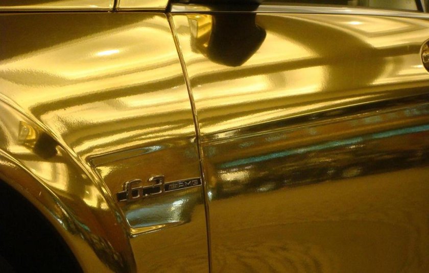 Золотая краска для автомобиля