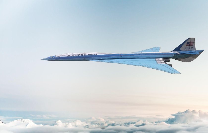 Конкорд и Боинг 747